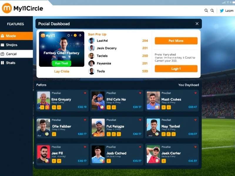Fantasy Cricket My11Circle Dashboard